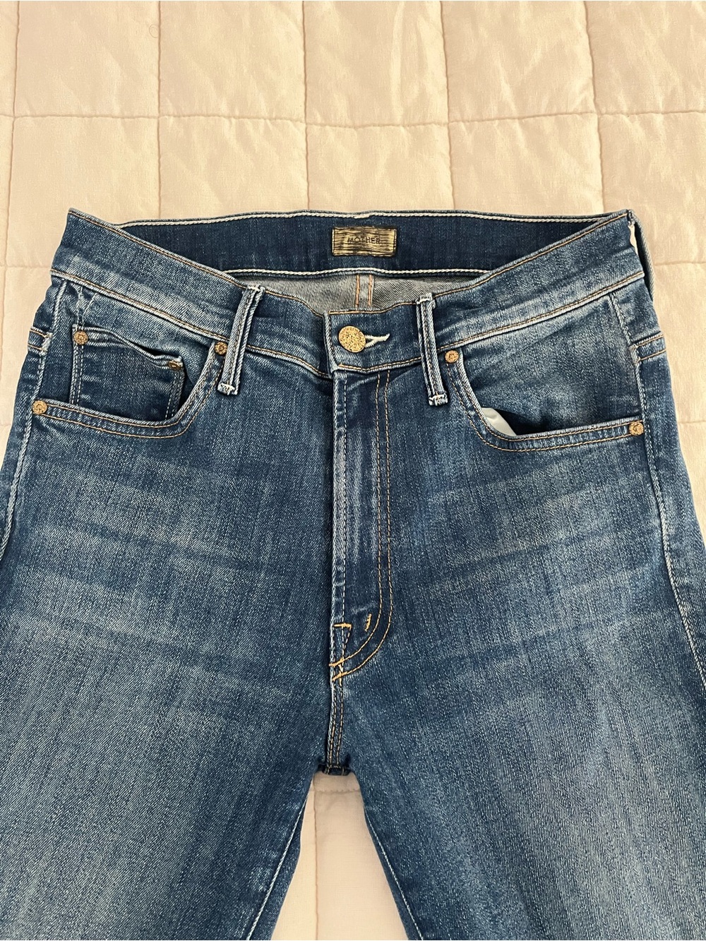 Mother Women’s Dark Blue  Jeans - Picture 2 of 12